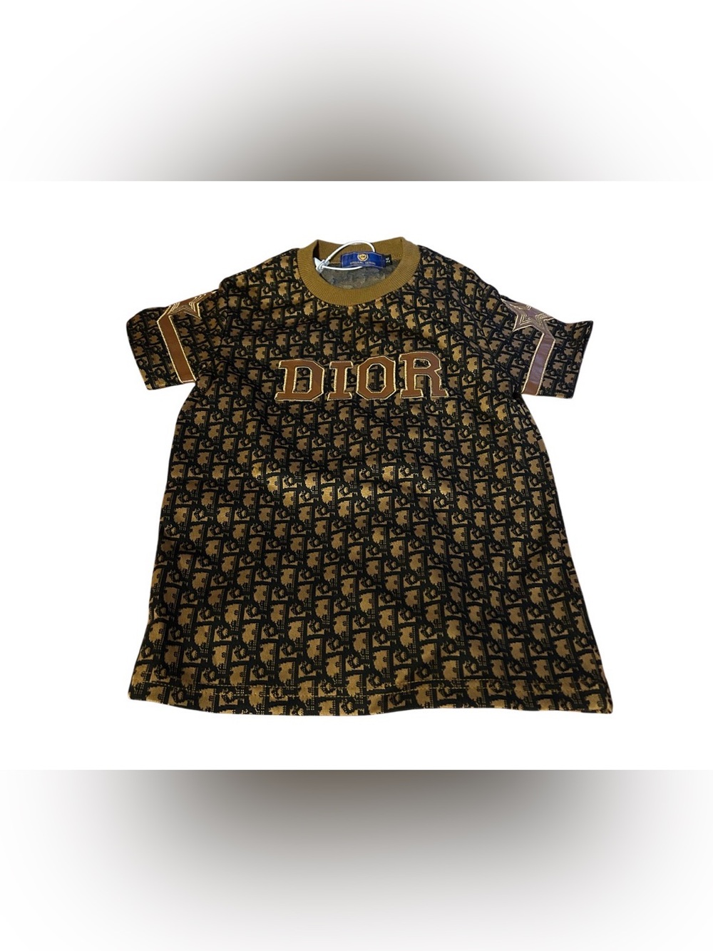 Kid Dior Brown and Black Monogram Logo